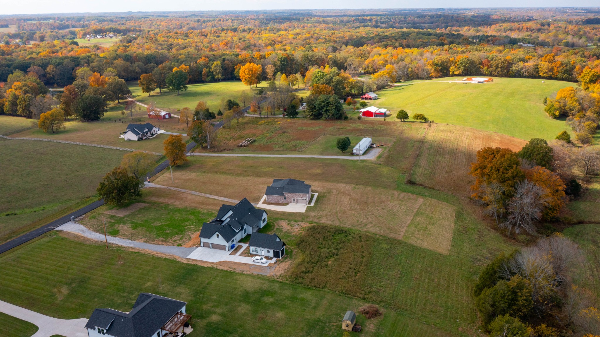120 Freeland Road Portland, TN 37148 - Photo 54 of 61 an aerial view of residential houses with outdoor space