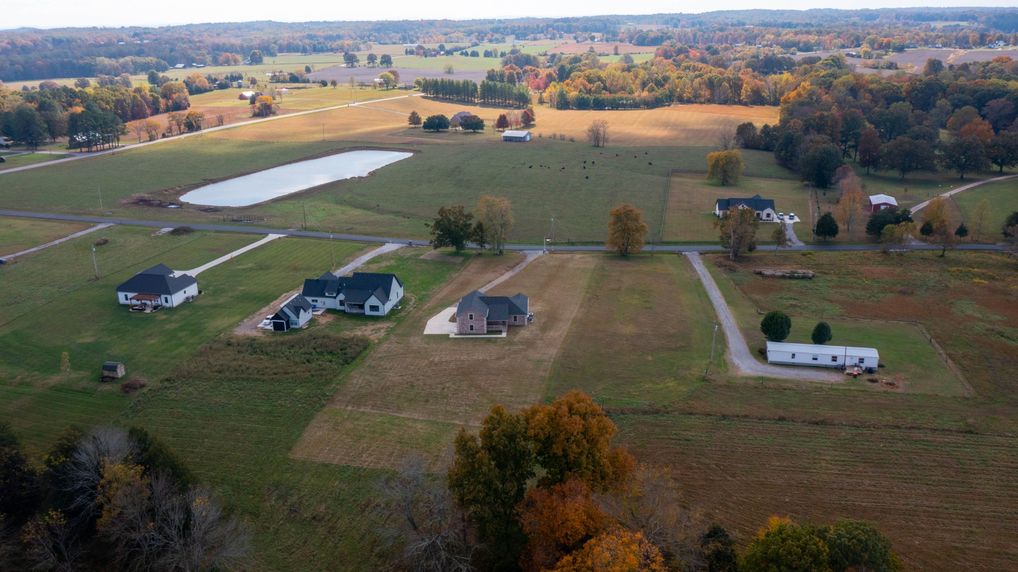 120 Freeland Road Portland, TN 37148 - Photo 60 of 61 an aerial view of a house with a yard