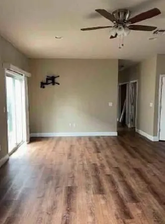 wooden floor in an empty room