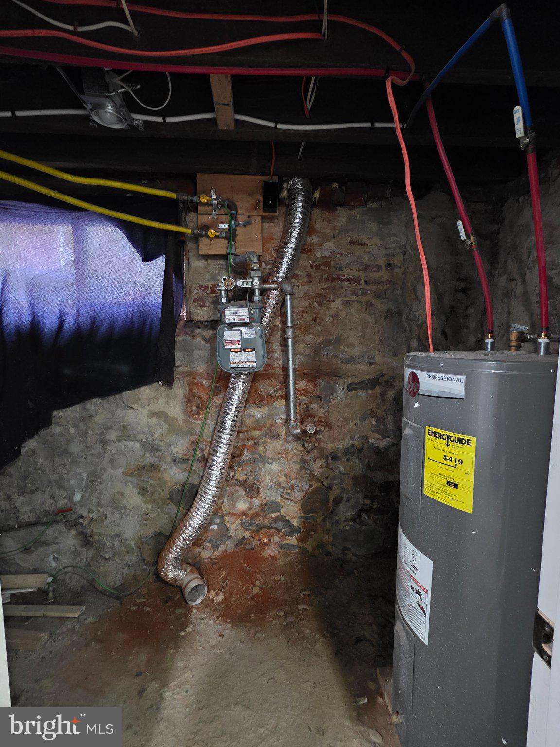 1864 North Uber Street Philadelphia, PA 19121 - Photo 13 of 29 Basement utility setup in progress.