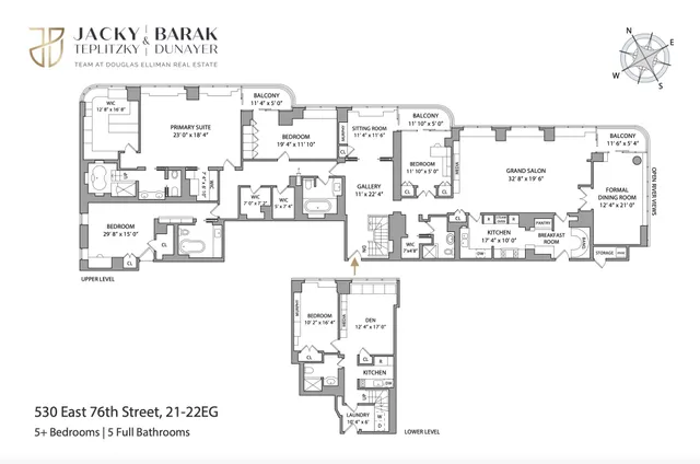 $4,995,000 | 530 East 76th Street, Unit 21/22EG | Lenox Hill