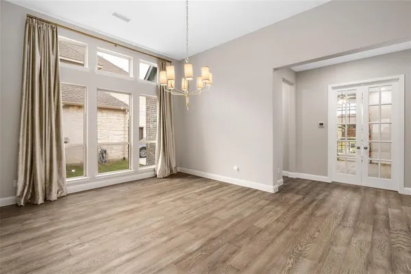 a view of an empty room