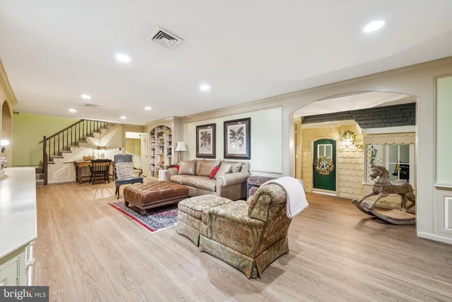 a view of front door and dining room
