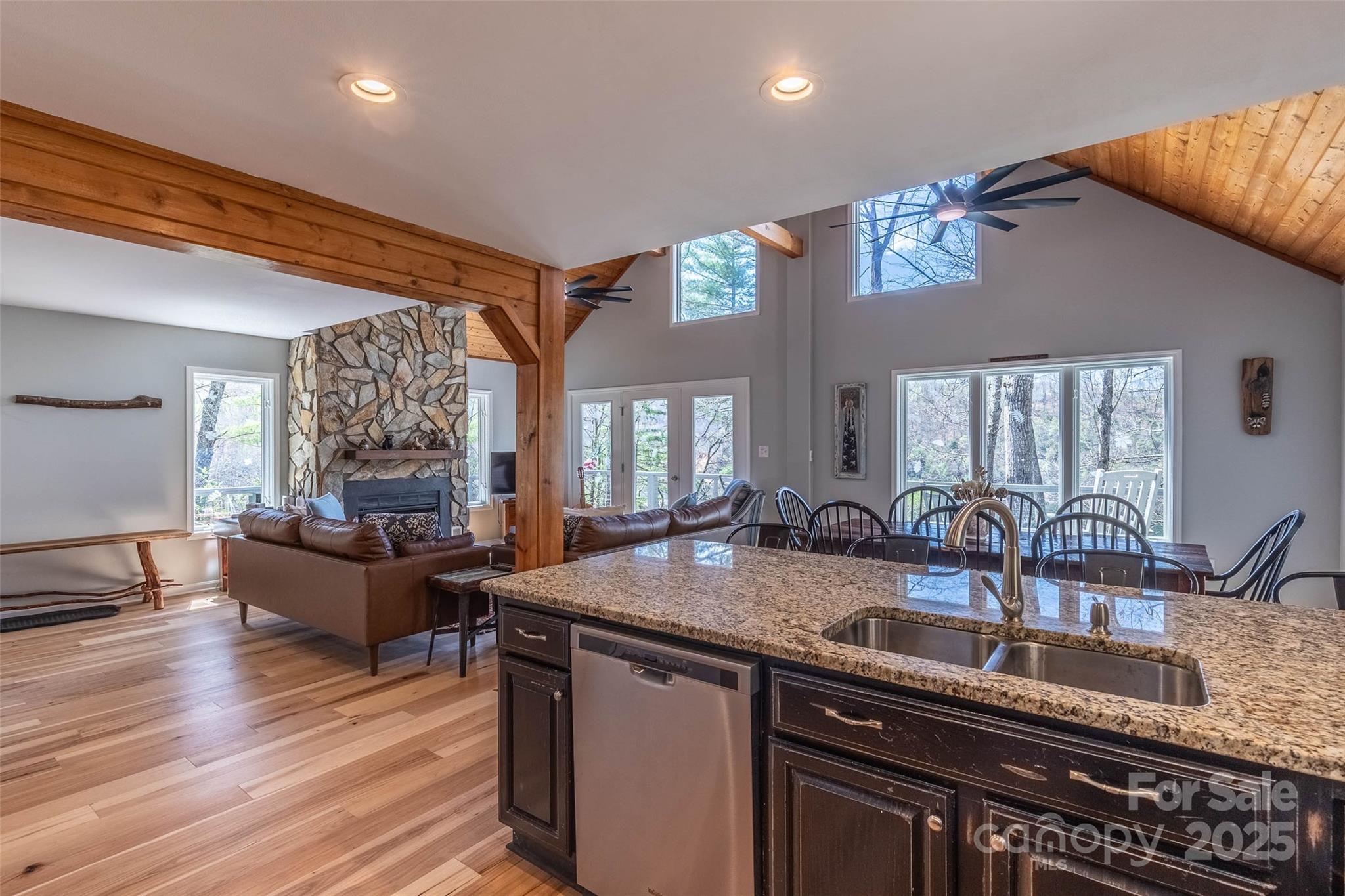 136 Dars Lane Tuckasegee, NC 28783 - Photo 20 of 39 a kitchen with granite countertop lots of counter top space