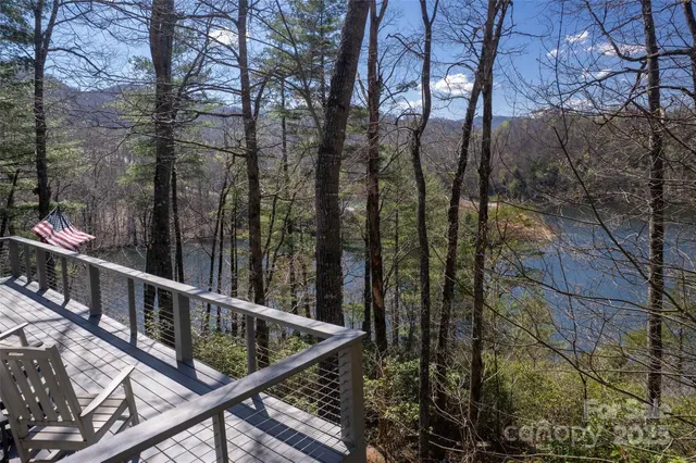 a view of balcony with small trees