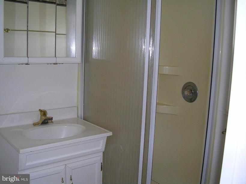 608 Wye Mills Road Queenstown, MD 21658 - Photo 10 of 17 a bathroom with a sink and mirror