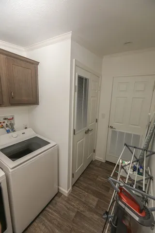 a room with storage and utility