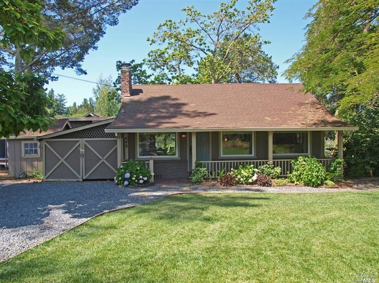 440 Ragle Road Sebastopol, CA 95472 - Photo 1 of 1 a front view of house with yard having outdoor seating