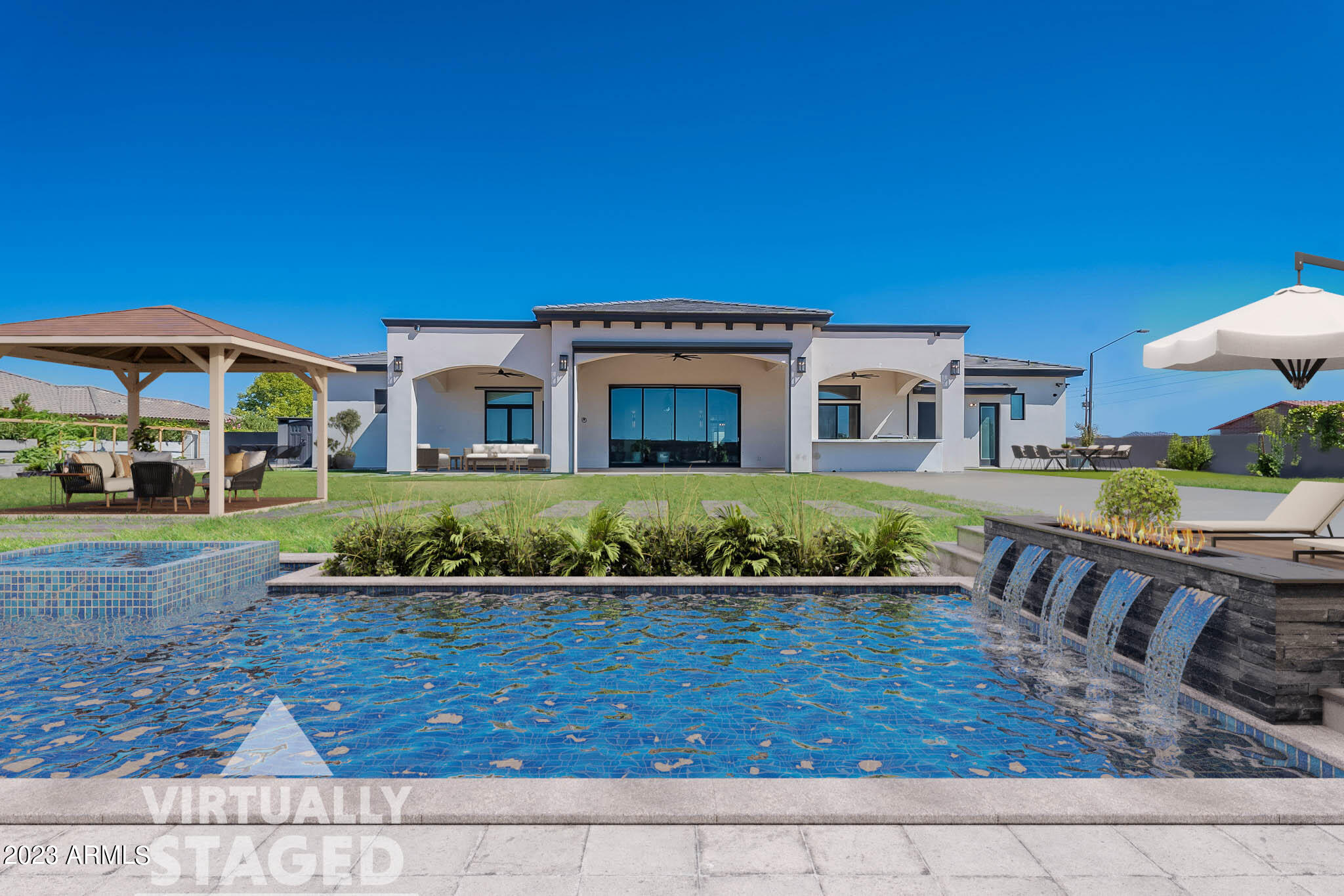 6378 South 154th Street Gilbert, AZ 85298 - Photo 49 of 97 South-106 (Backyard with Pool-Updated)-W