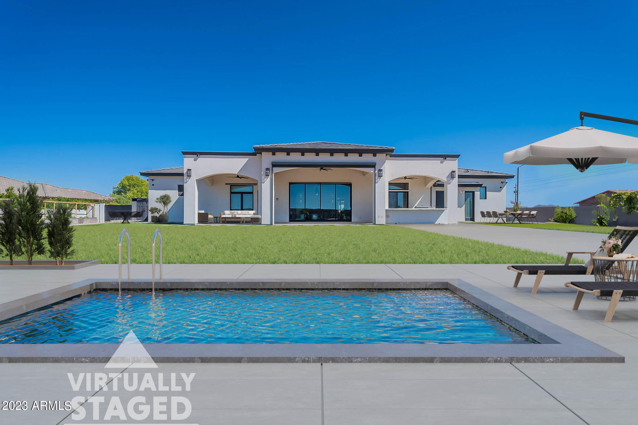6378 South 154th Street Gilbert, AZ 85298 - Photo 50 of 97 South-106 (Backyard with Pool)-Watermark