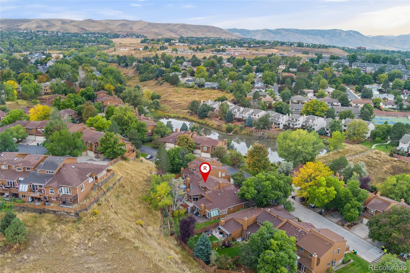 92 Ward Court Lakewood, CO 80228 - Photo 32 of 37 an aerial view of residential house with an outdoor space and street view