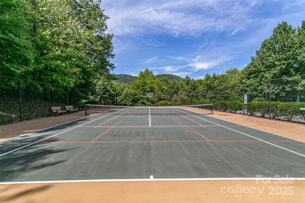 a view of a tennis court