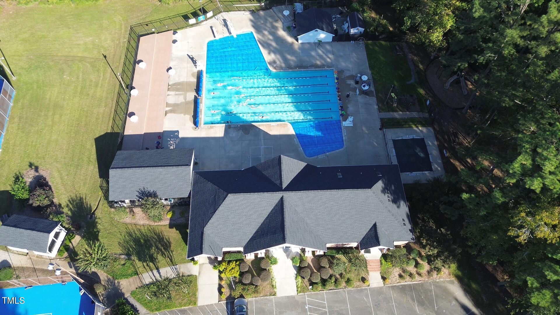 10001 Bushveld Lane Raleigh, NC 27613 - Photo 19 of 19 Clubhouse _Pool_Wood Valley