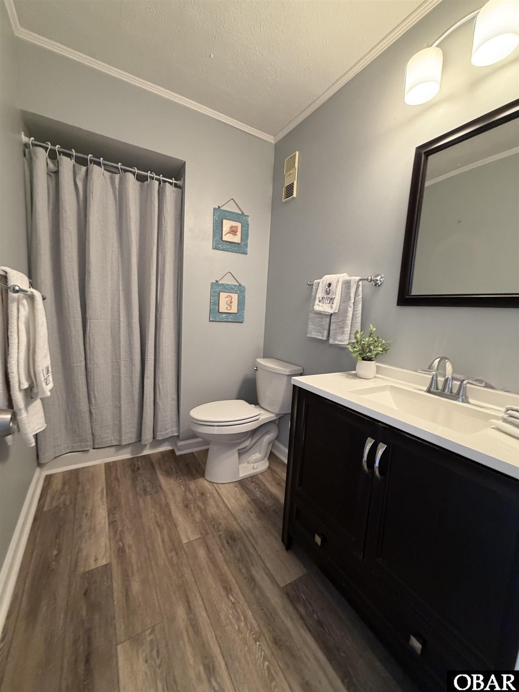 Hall Full Bath with New Smart Core LVP Flooring!