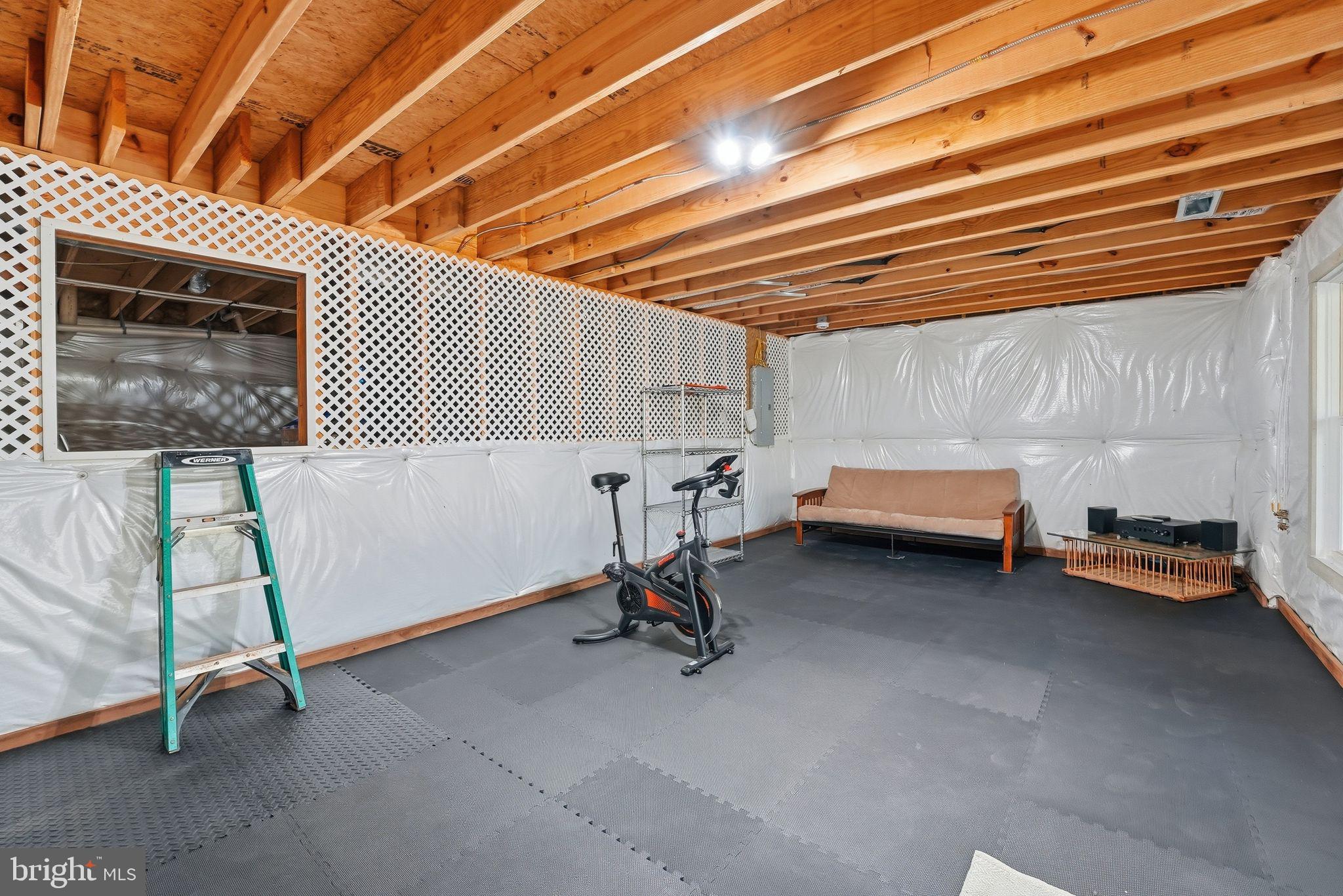677 Weaver Hollow Road Banco, VA 22711 - Photo 26 of 34 Basement/home gym space with rubber mat flooring
