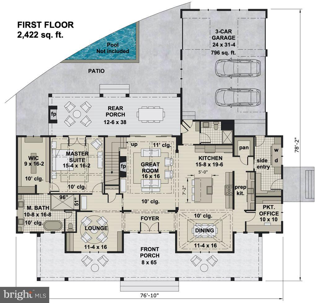 17819 Yatton Road Round Hill, VA 20141 - Photo 20 of 22 1ST FLOOR FLOORPLAN