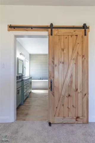 a view of a walk in closet