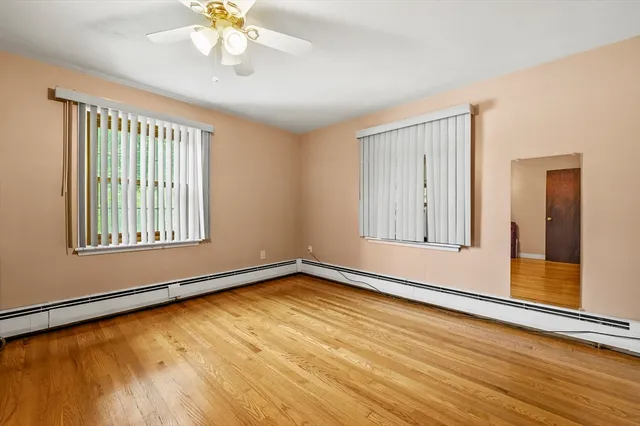 a utility room with cabinets
