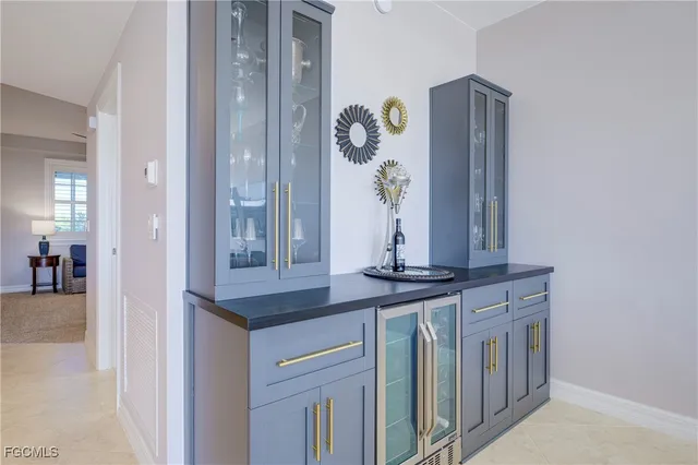 a view of a hallway with entryway