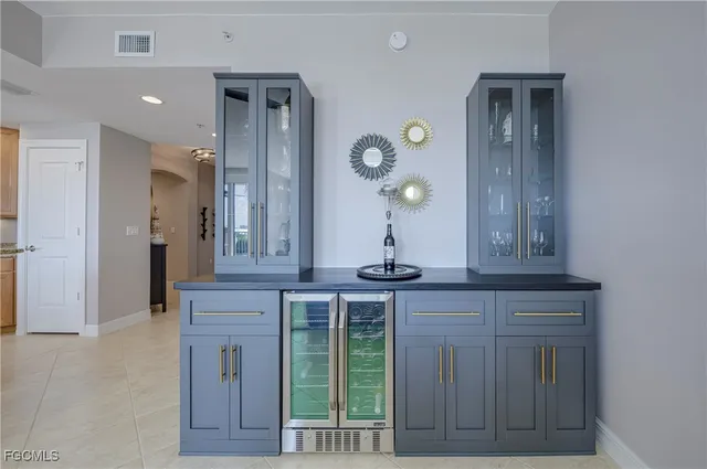 view of hall way with mirror