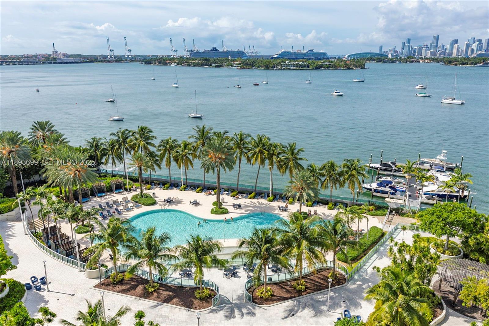 1500 Bay Road, Unit 1122S Miami Beach, FL 33139 - Photo 1 of 32 a view of lake view and mountain view