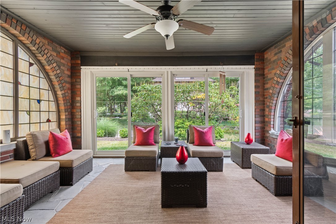 407 Merriman Road Akron, OH 44303 - Photo 17 of 37 Sunroom with ceiling fan