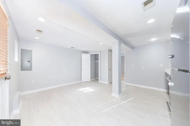 a view of an empty room