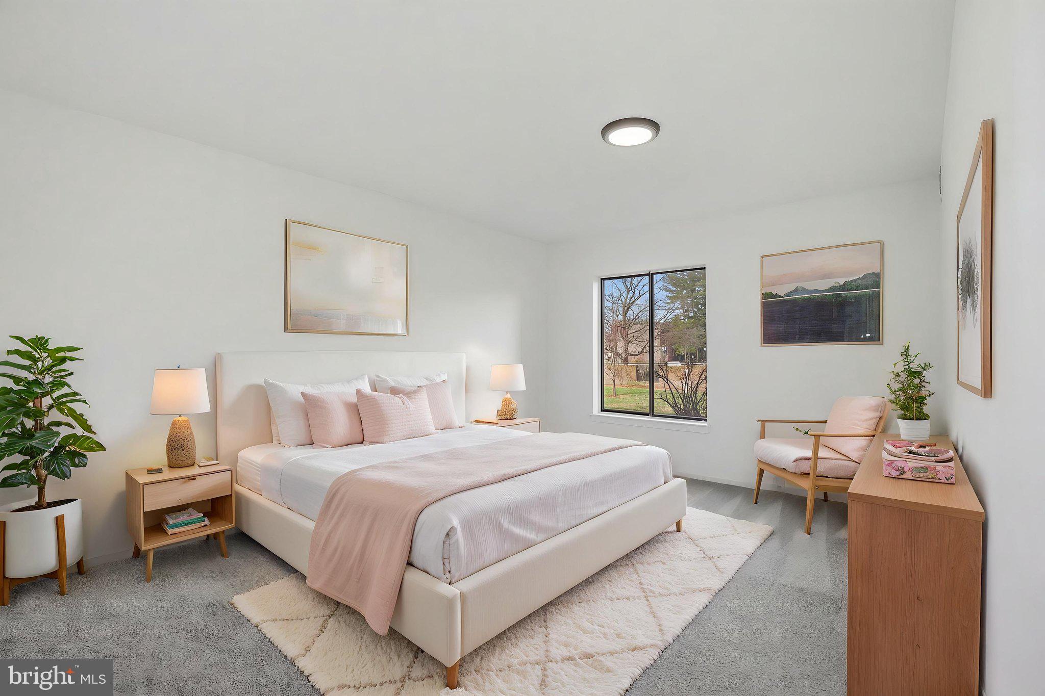 10028 Stedwick Road, Unit 102 Montgomery Village, MD 20886 - Photo 16 of 42 Primary suite- virtually staged