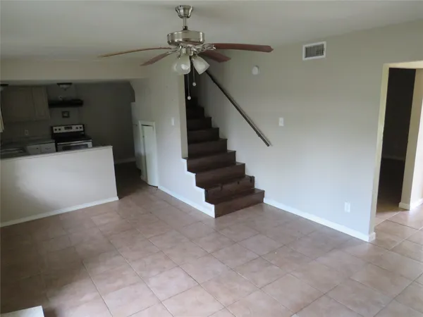 a view of a livingroom with a window