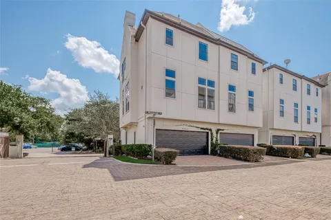 a front view of a building with street view