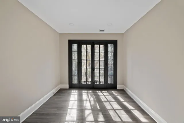 wooden floor in an empty room