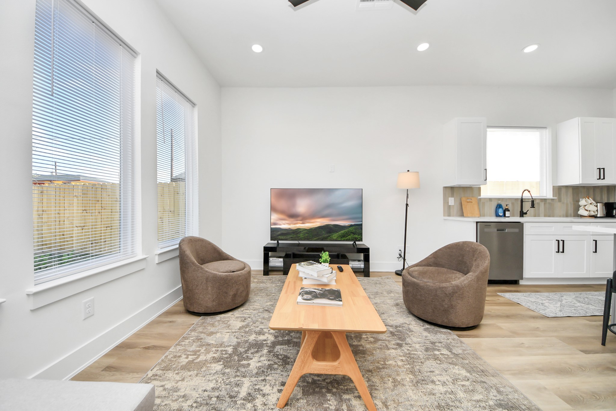 3909 Maggie Street Houston, TX 77051 - Photo 8 of 49 a living room with furniture and a flat screen tv