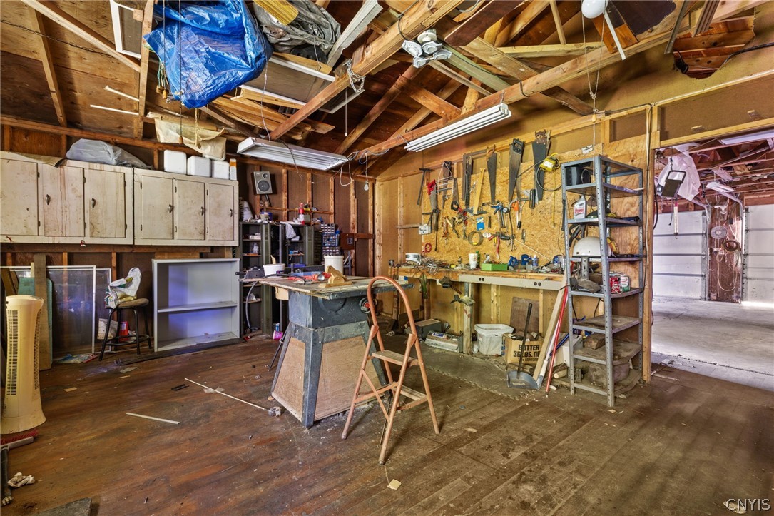 13811 Martville Road Sterling, NY 13111 - Photo 40 of 43 Wood shop off the two- car garage