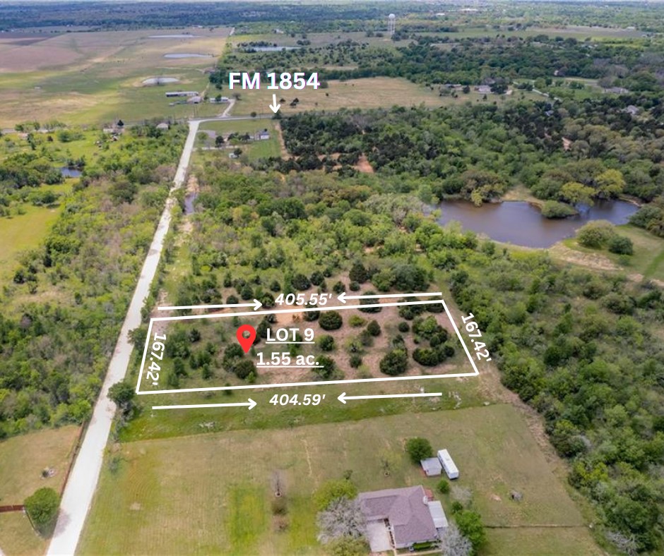 271 Crooked Road Dale, TX 78616 - Photo 1 of 7 View of property location featuring a nearby body of water and property boundaries highlighted