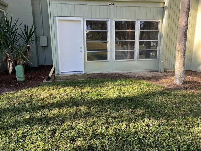 a view of front door of house