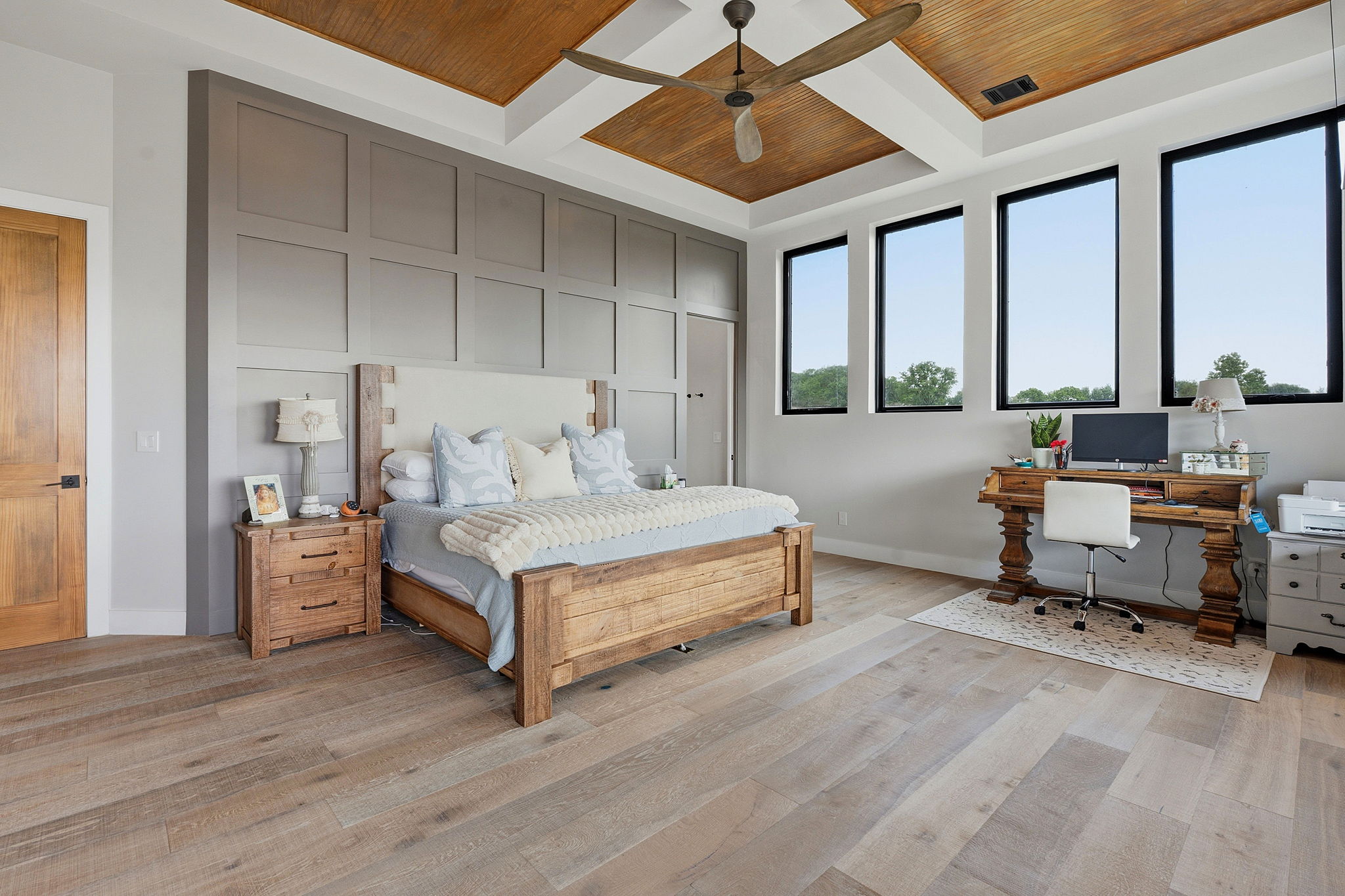 194 Placid Way Spring Branch, TX 78070 - Photo 11 of 37 a bedroom with furniture and large windows