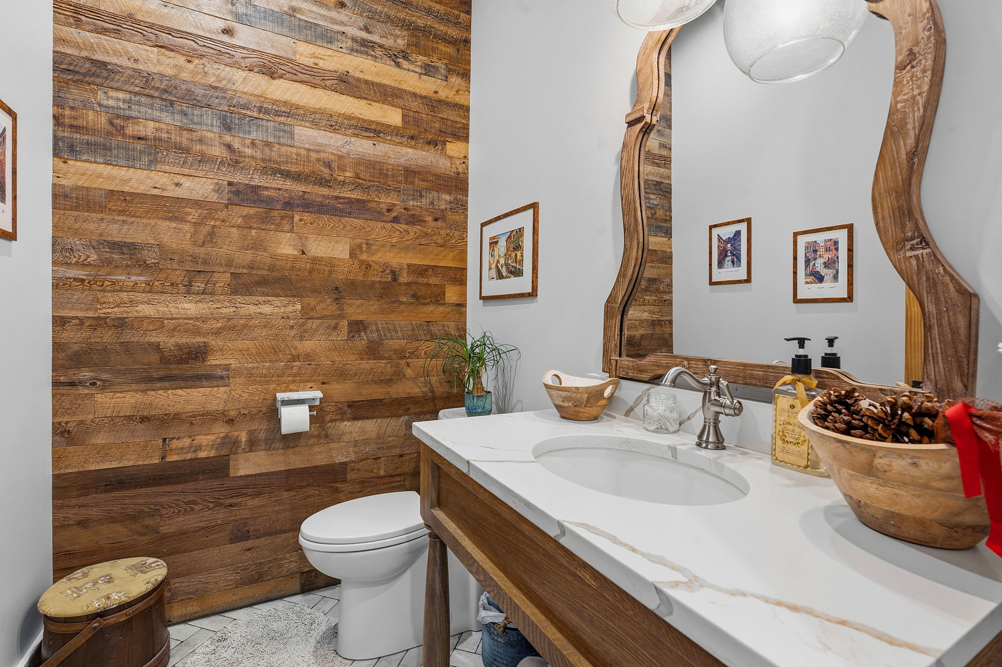 194 Placid Way Spring Branch, TX 78070 - Photo 18 of 37 a bathroom with a sink a toilet and a mirror