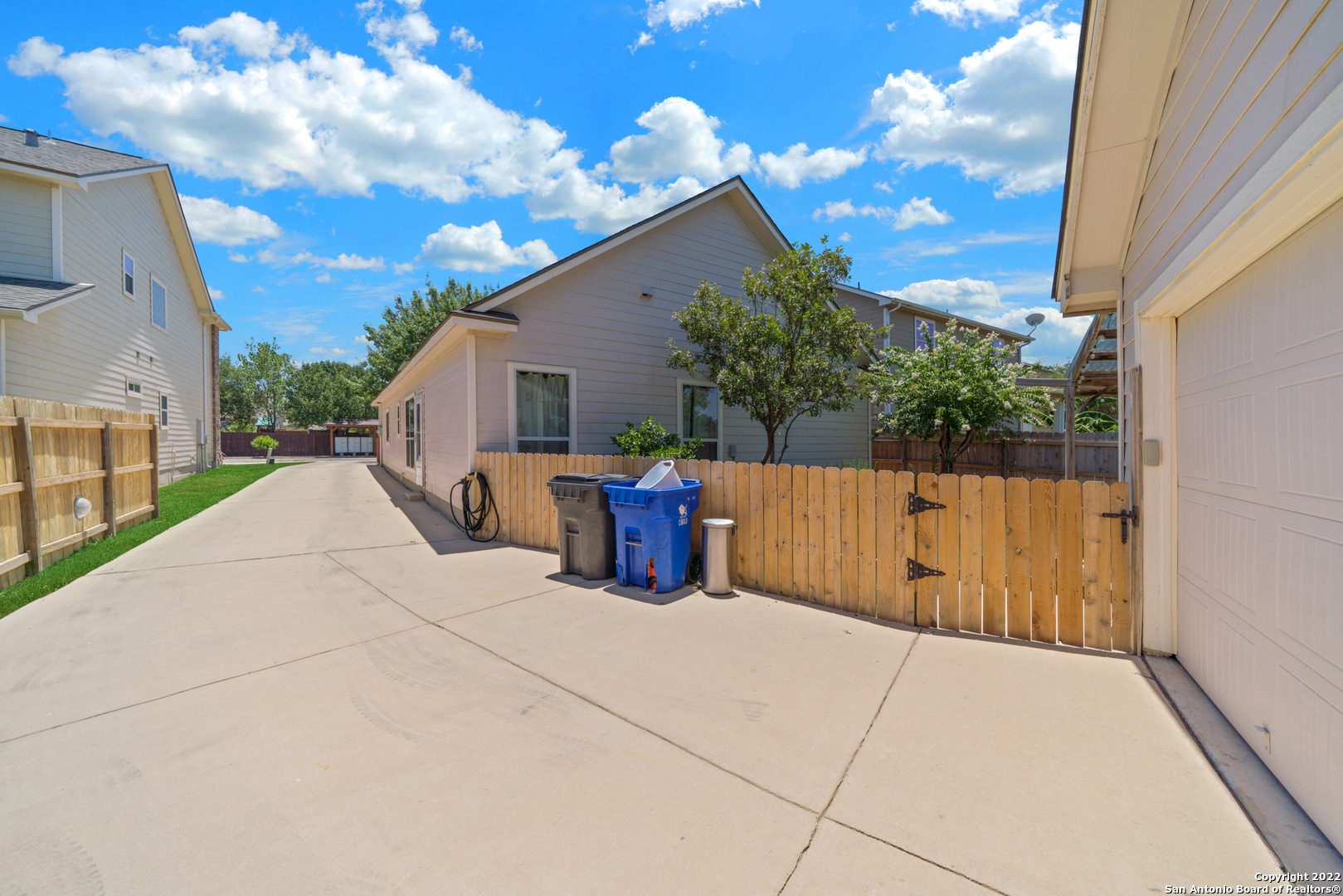 308 Rustic Trail Cibolo, TX 78108 - Photo 23 of 25 a view of backyard with a patio