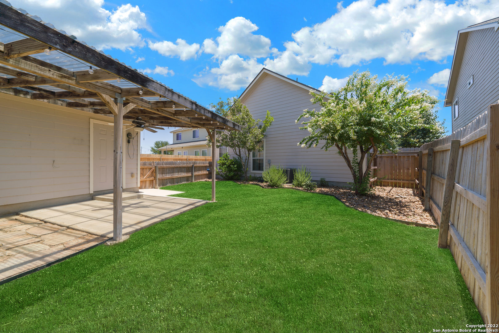 308 Rustic Trail Cibolo, TX 78108 - Photo 24 of 25 a view of a porch with a yard