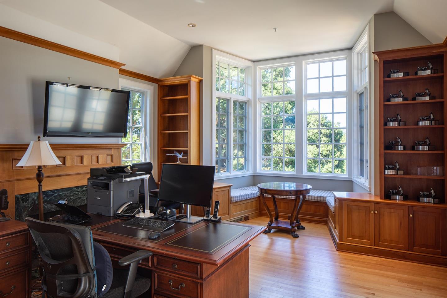 5445 Quail Way Carmel, CA 93923 - Photo 14 of 28 a view of a workspace with furniture and a window