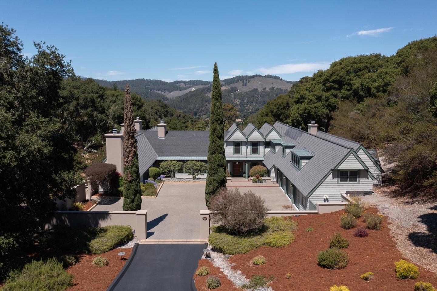 5445 Quail Way Carmel, CA 93923 - Photo 2 of 28 an aerial view of a house with a yard