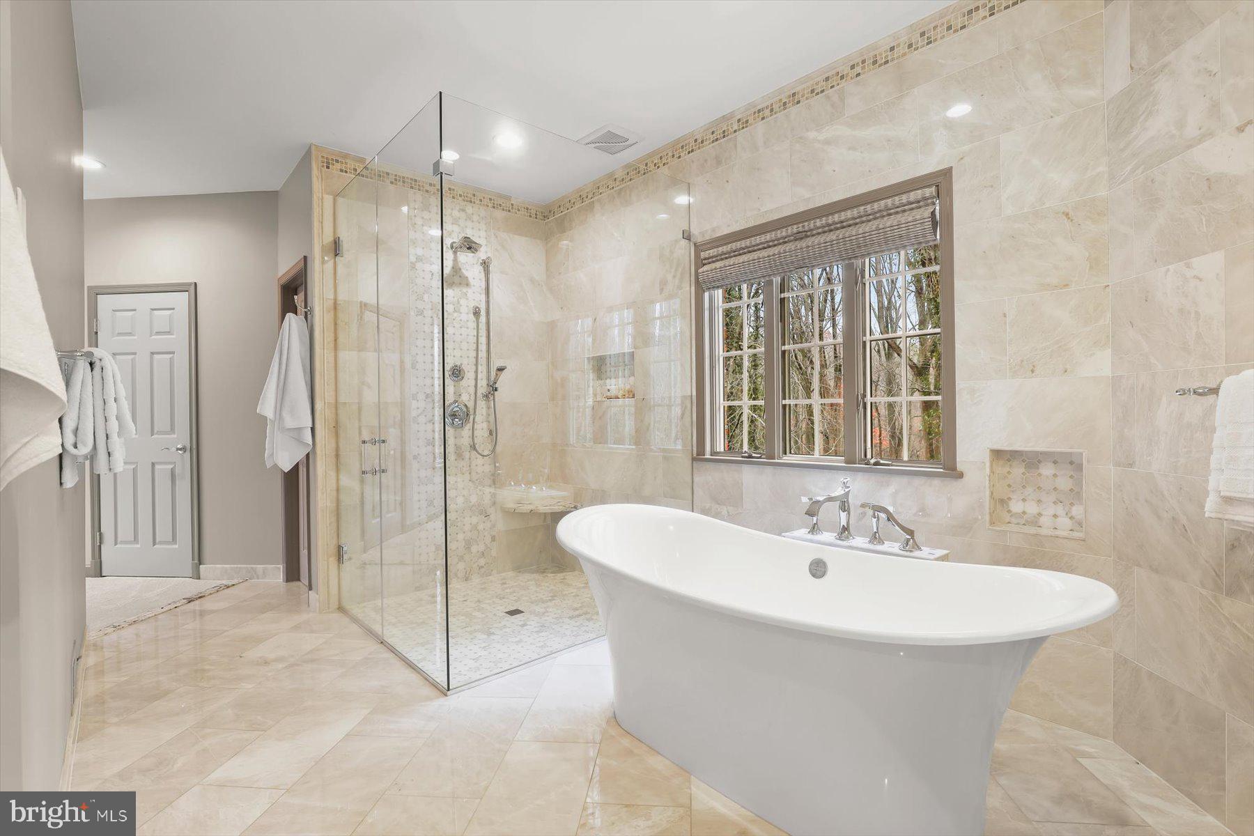 12400 Triadelphia Road Ellicott City, MD 21042 - Photo 25 of 67 Free Standing Tub & Huge Curbless Shower Stall