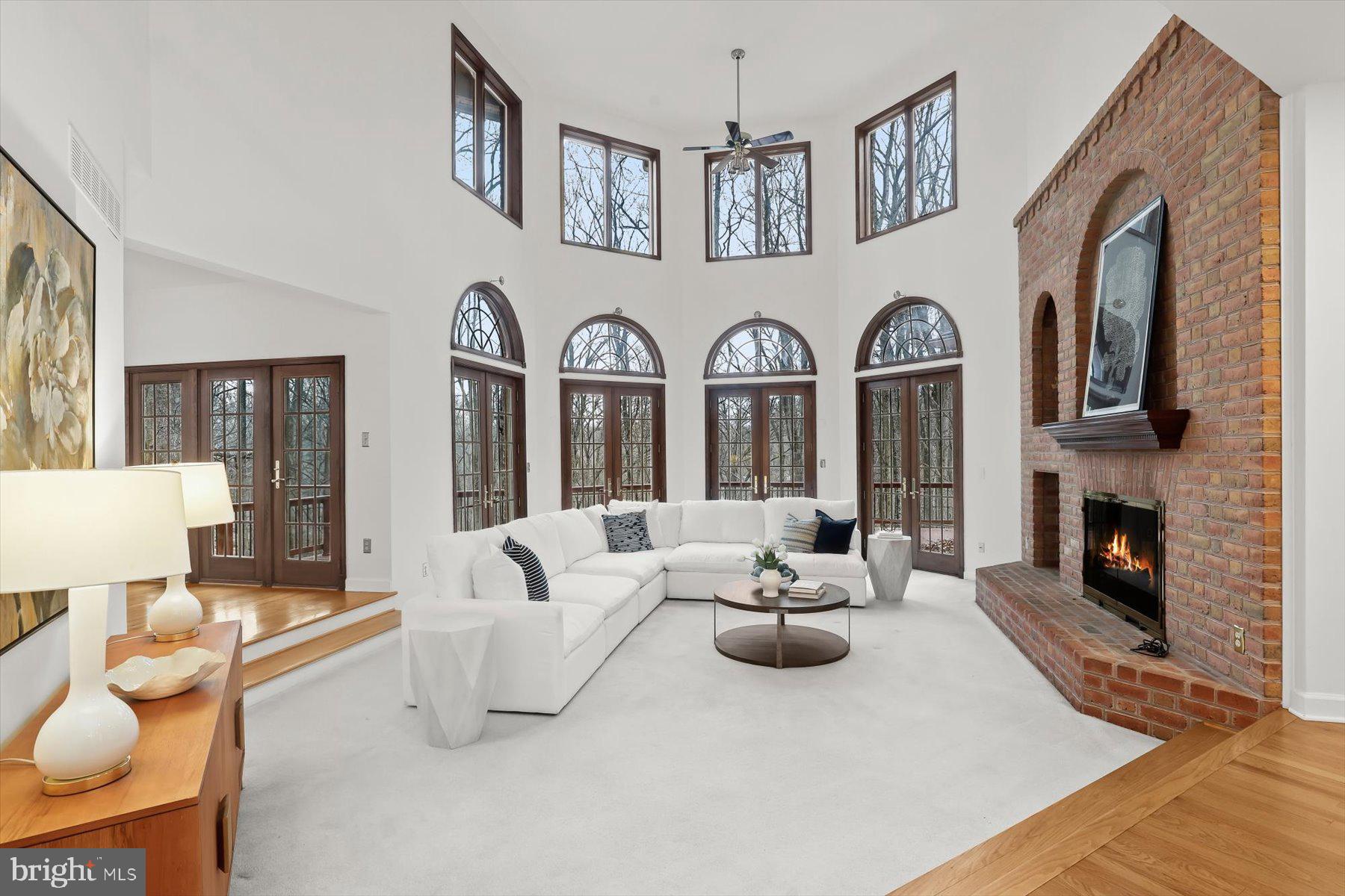12400 Triadelphia Road Ellicott City, MD 21042 - Photo 7 of 67 Light-Filled Family Room w/Fireplace