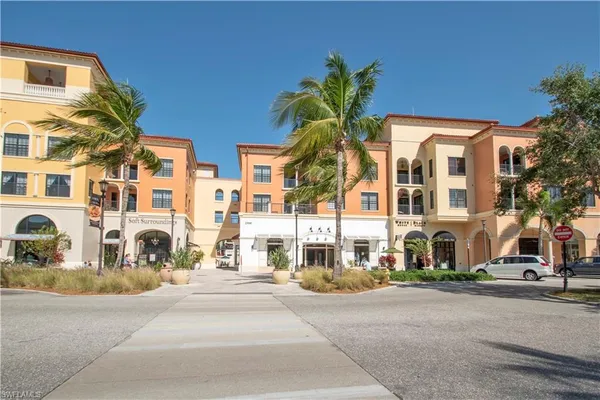 front view of a building with a street