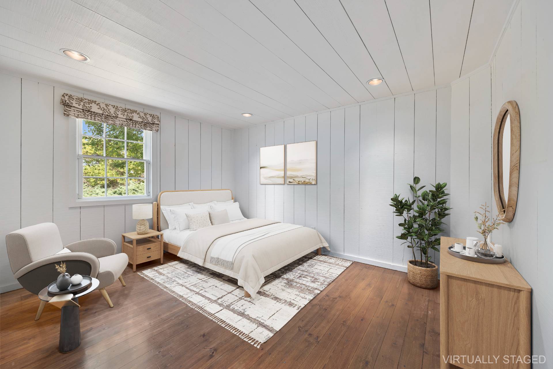 940 Deerfield Road Water Mill, NY 11976 - Photo 6 of 22 a living room with furniture potted plant and a window