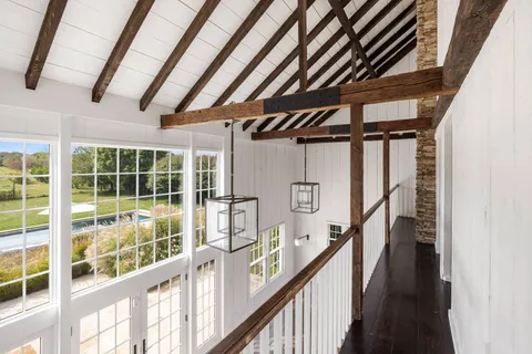 a view of a balcony