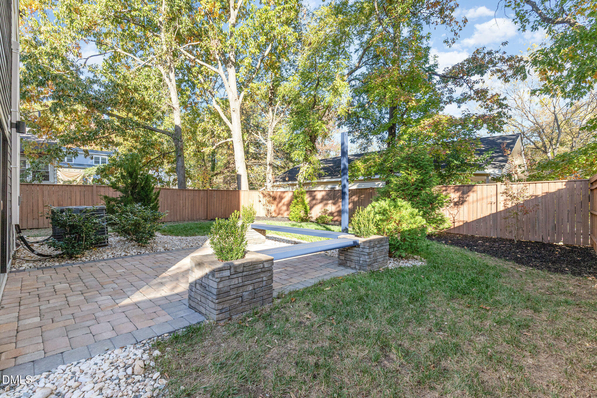 809 Drew Street Durham, NC 27701 - Photo 30 of 38 a view of a yard with plants and large trees