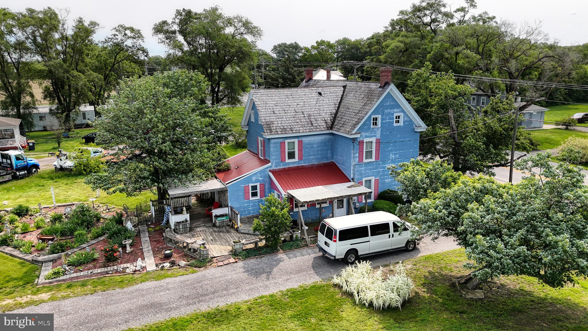 5403 Willow Grove Road Camden Wyoming, DE 19934 - Photo 41 of 44 an aerial view of a house with swimming pool and garden