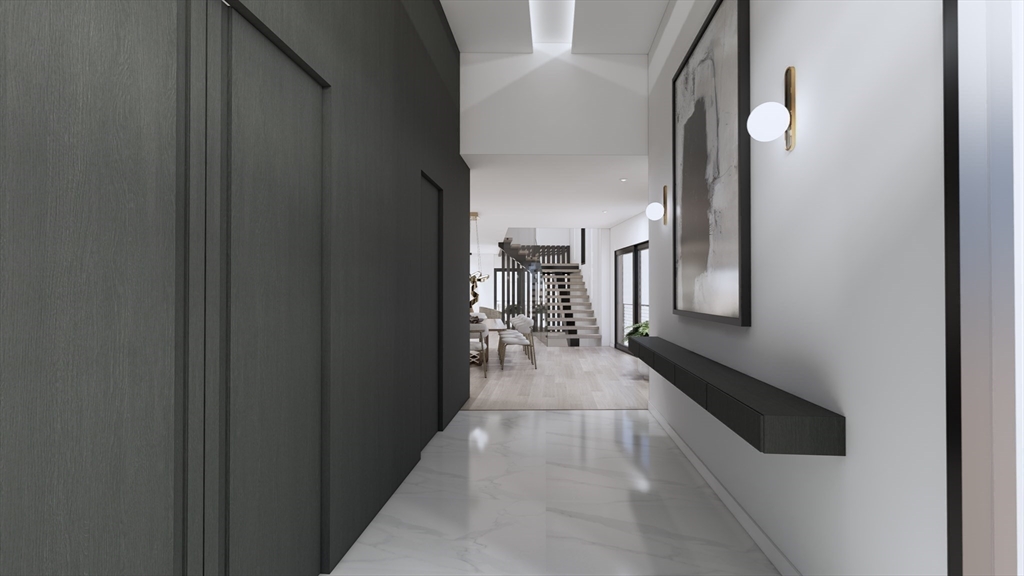 21-33 Metacomet Road Newton, MA 02468 - Photo 5 of 25 a view of a hallway with wooden floor