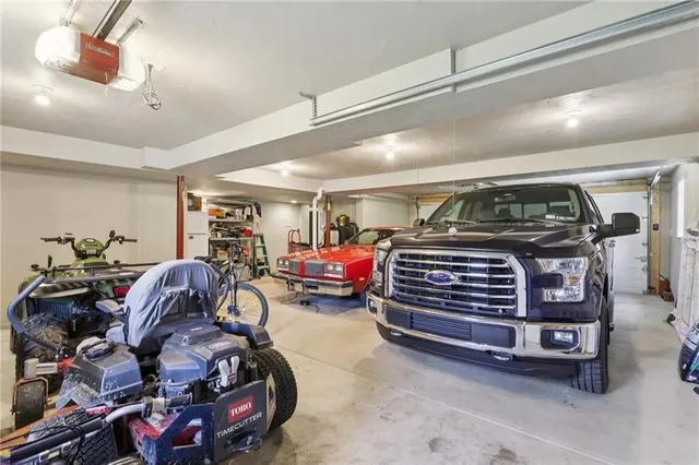 a view of a golf course with a lake
